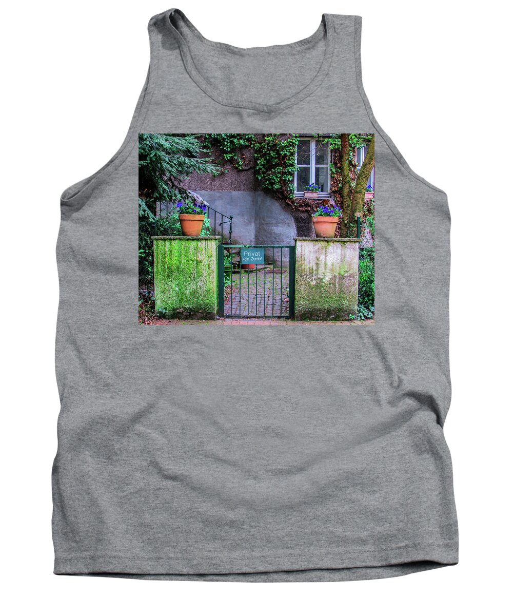 Cathedral Tank Top featuring the photograph House Garden #2 by Cesar Vieira
