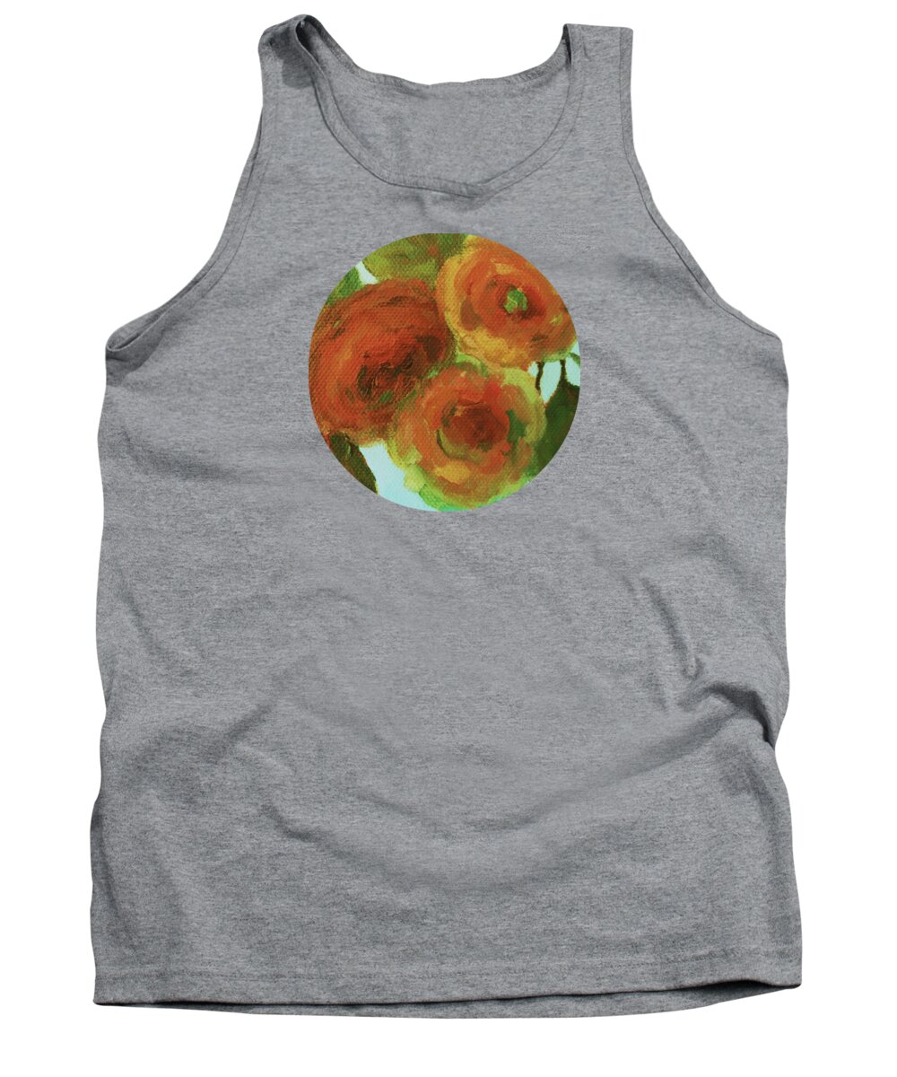 Impressionism Tank Top featuring the painting Impressionist Floral Painting #2 by Mary Wolf