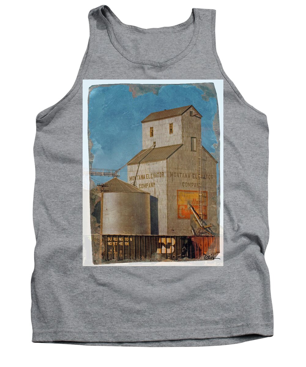 Montana Tank Top featuring the photograph Montana Elevator #2 by Peggy Dietz