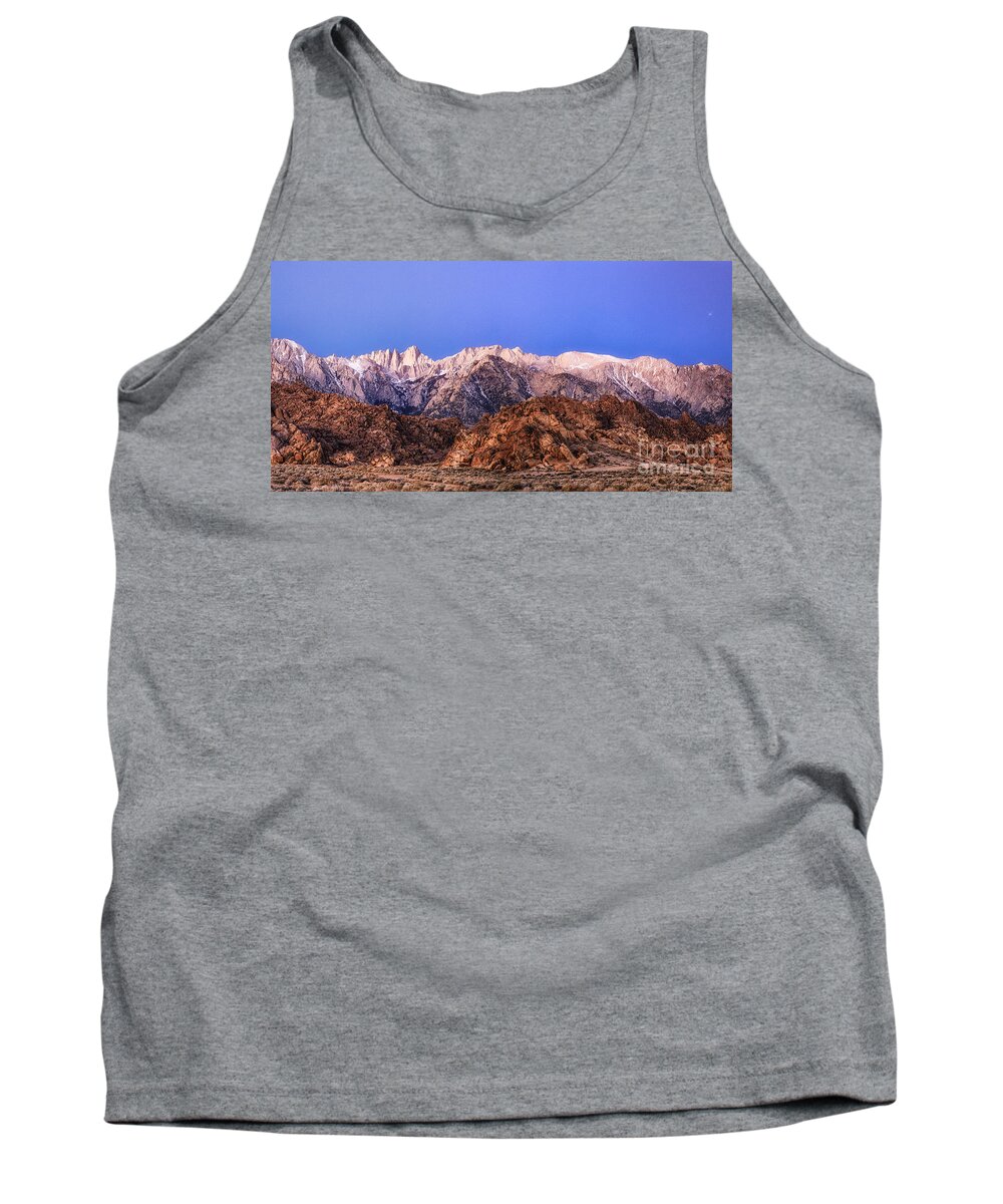Mount Whitney Tank Top featuring the photograph Morning Light Mount Whitney #3 by Anthony Michael Bonafede