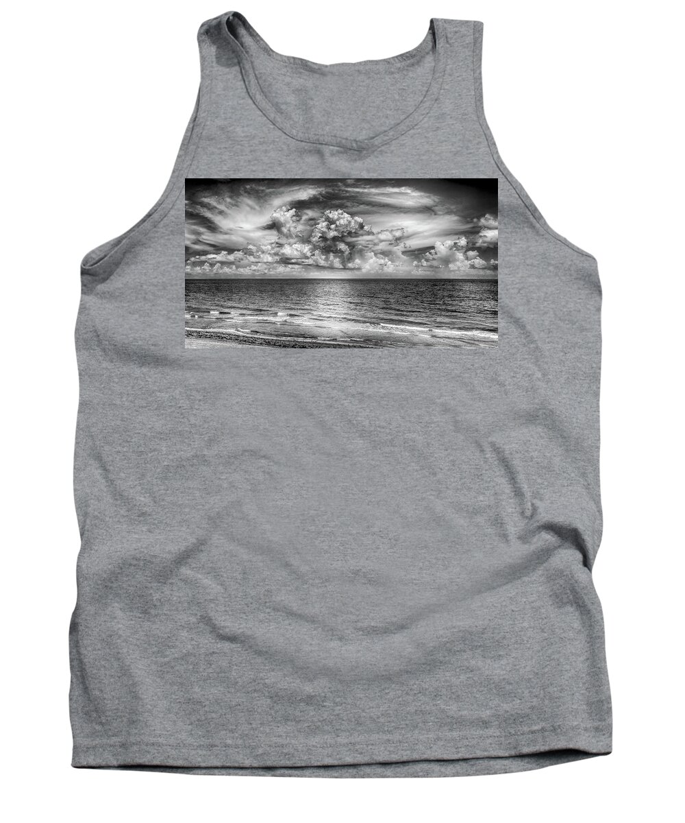 South Florida # Cloudy # Bw Sky # Colorful Sky Ocean # Palm Trees # Sunrise # Sunset# Florida Beach # Sunrise # Florida Beaches # Florida Sunrise # Florida Sunset # Sky # South Florida # Tank Top featuring the photograph South Florida #1 by Louis Ferreira