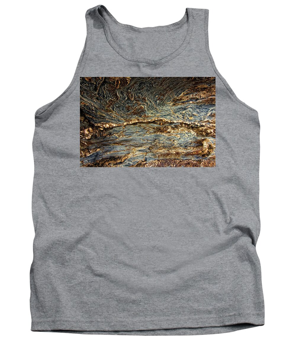 Wood Grain On Rock Tank Top featuring the photograph Wood Grain on Rock by Doolittle Photography and Art