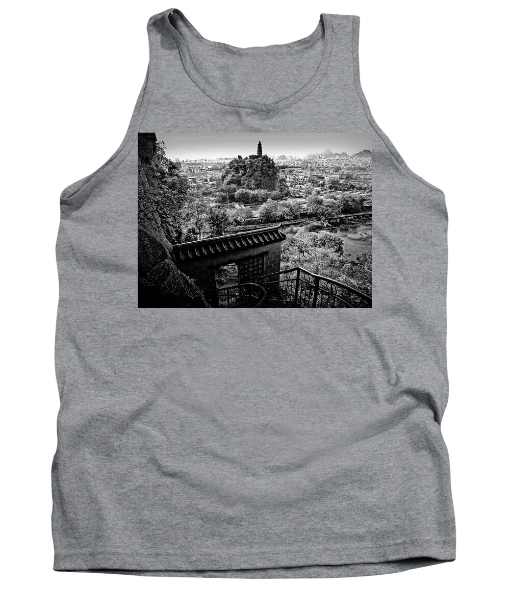 China Tank Top featuring the photograph China Guilin landscape scenery photography #23 by Artto Pan