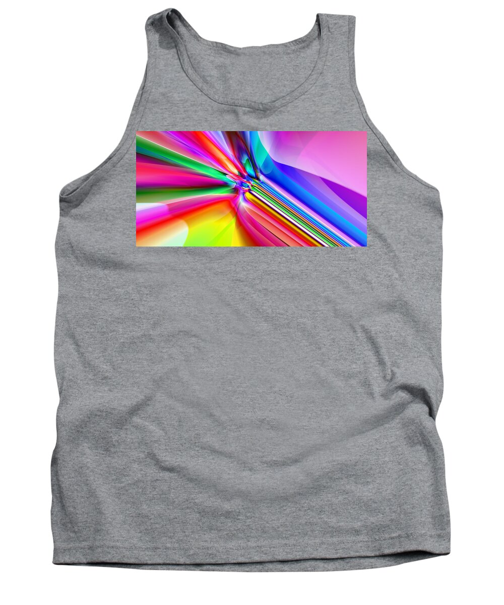 Abstract Tank Top featuring the digital art 2X1 Abstract 303 by Rolf Bertram