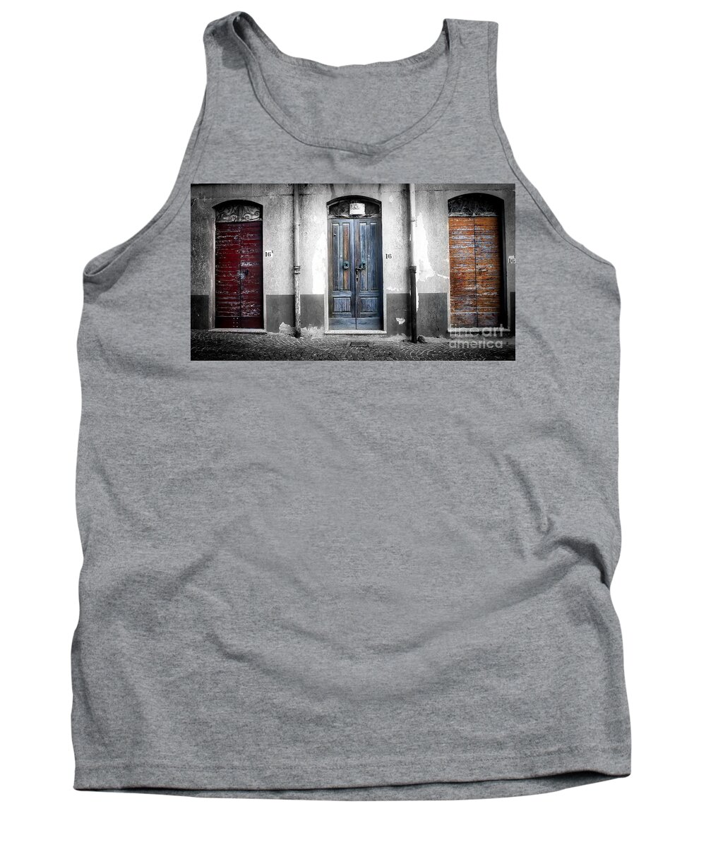 Sardegna Tank Top featuring the photograph 3 Doors Down by Phil Cappiali Jr