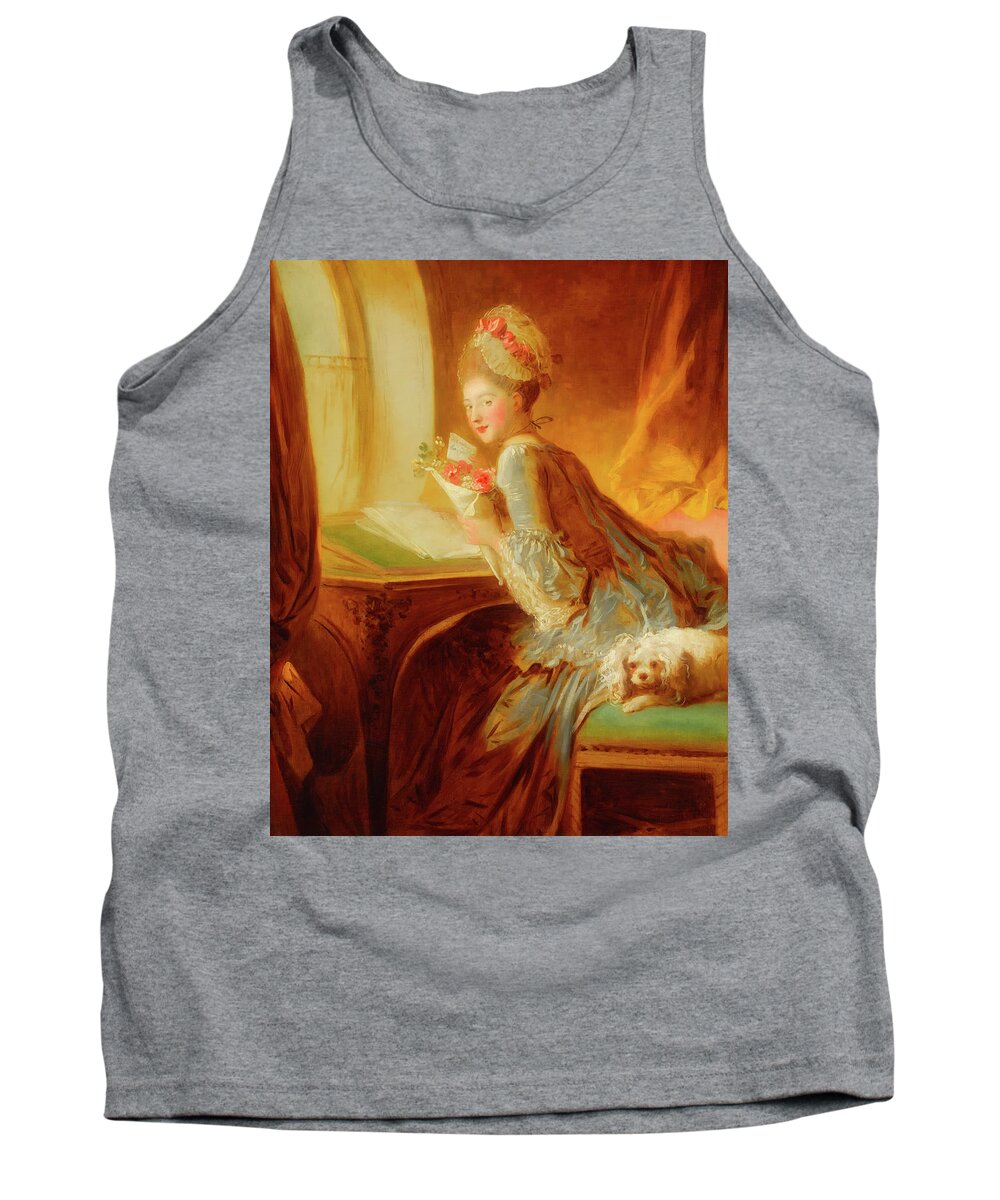Painting Tank Top featuring the painting The Love Letter #3 by Mountain Dreams
