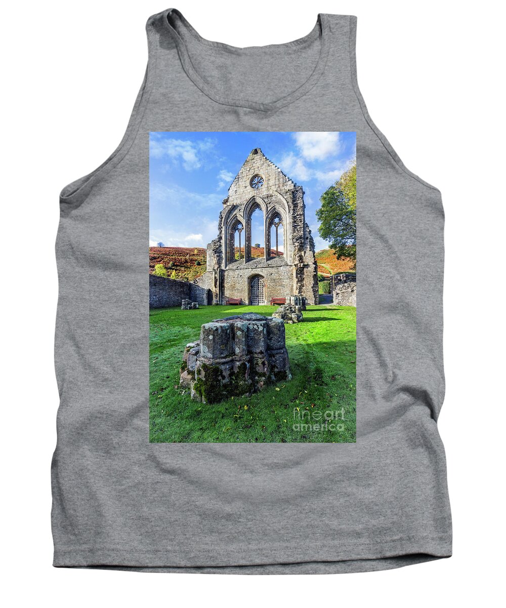 Wales Tank Top featuring the photograph Valle Crucis Abbey #3 by Ian Mitchell