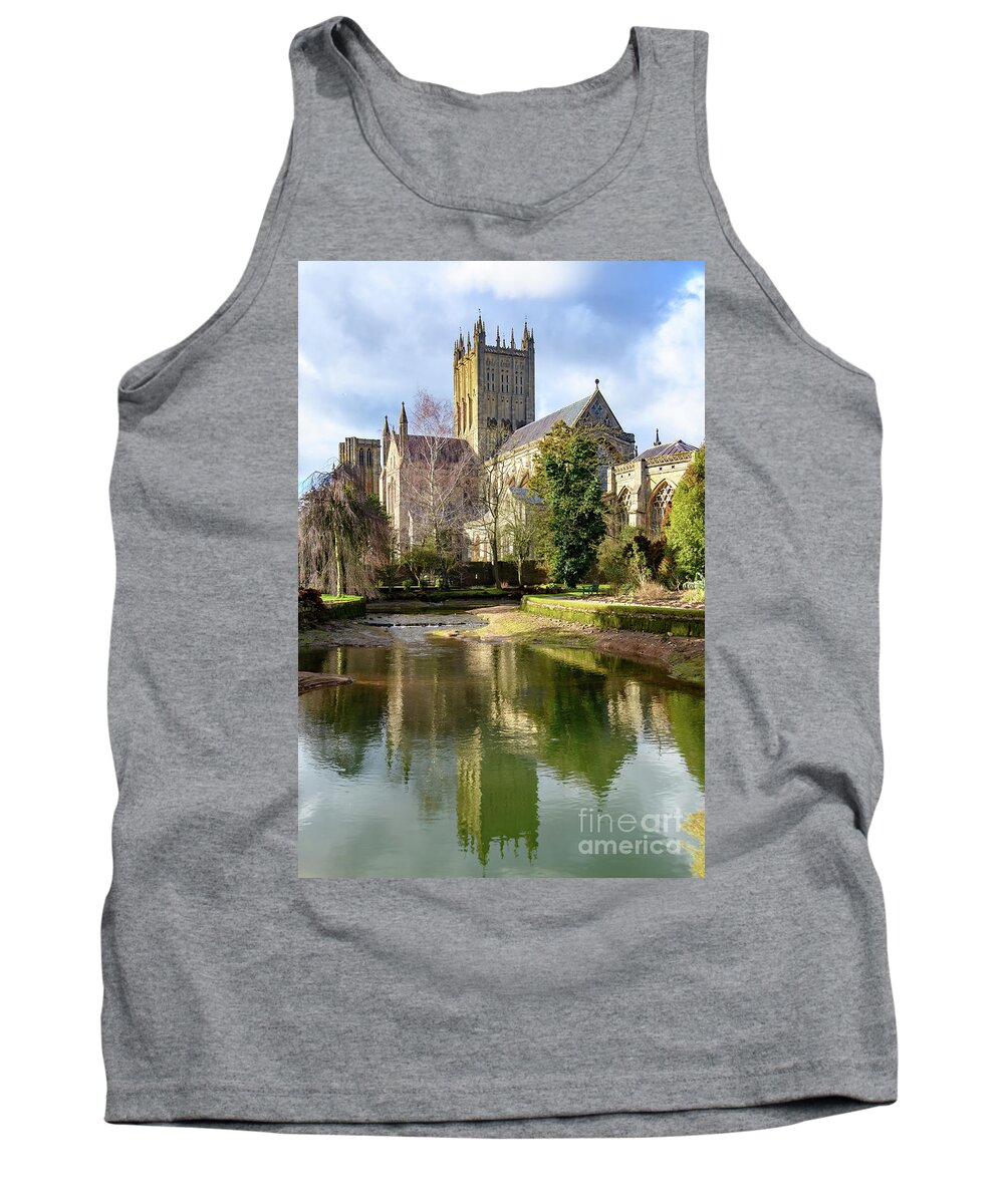 Wells Tank Top featuring the photograph Wells Cathedral #3 by Colin Rayner