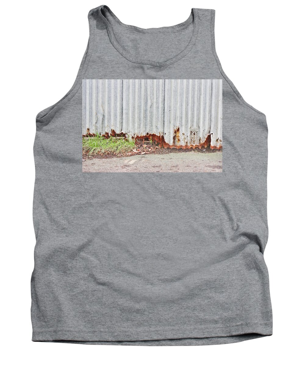 Abandoned Tank Top featuring the photograph Rusty metal #32 by Tom Gowanlock