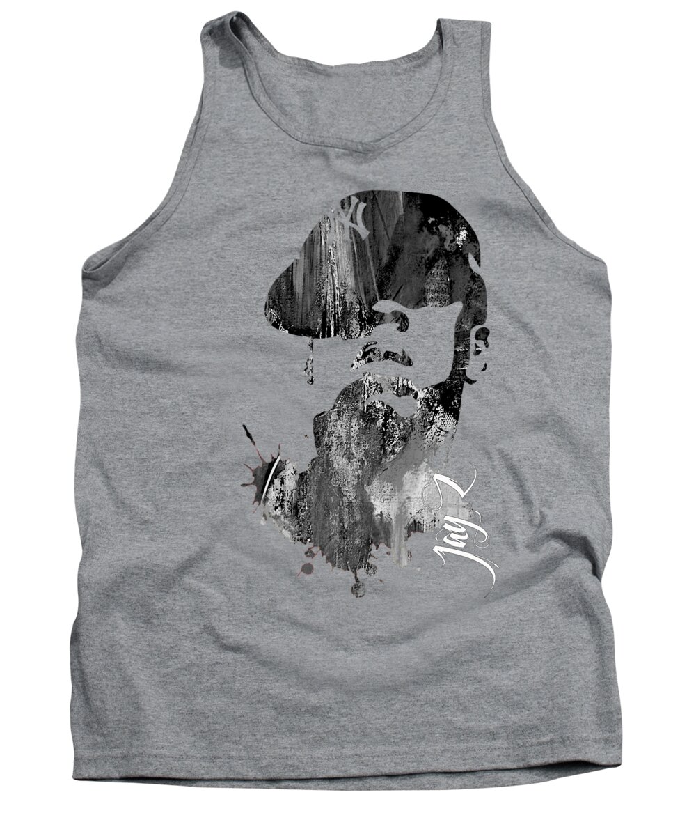 Jay Z Art Tank Top featuring the mixed media Jay Z Collection #39 by Marvin Blaine