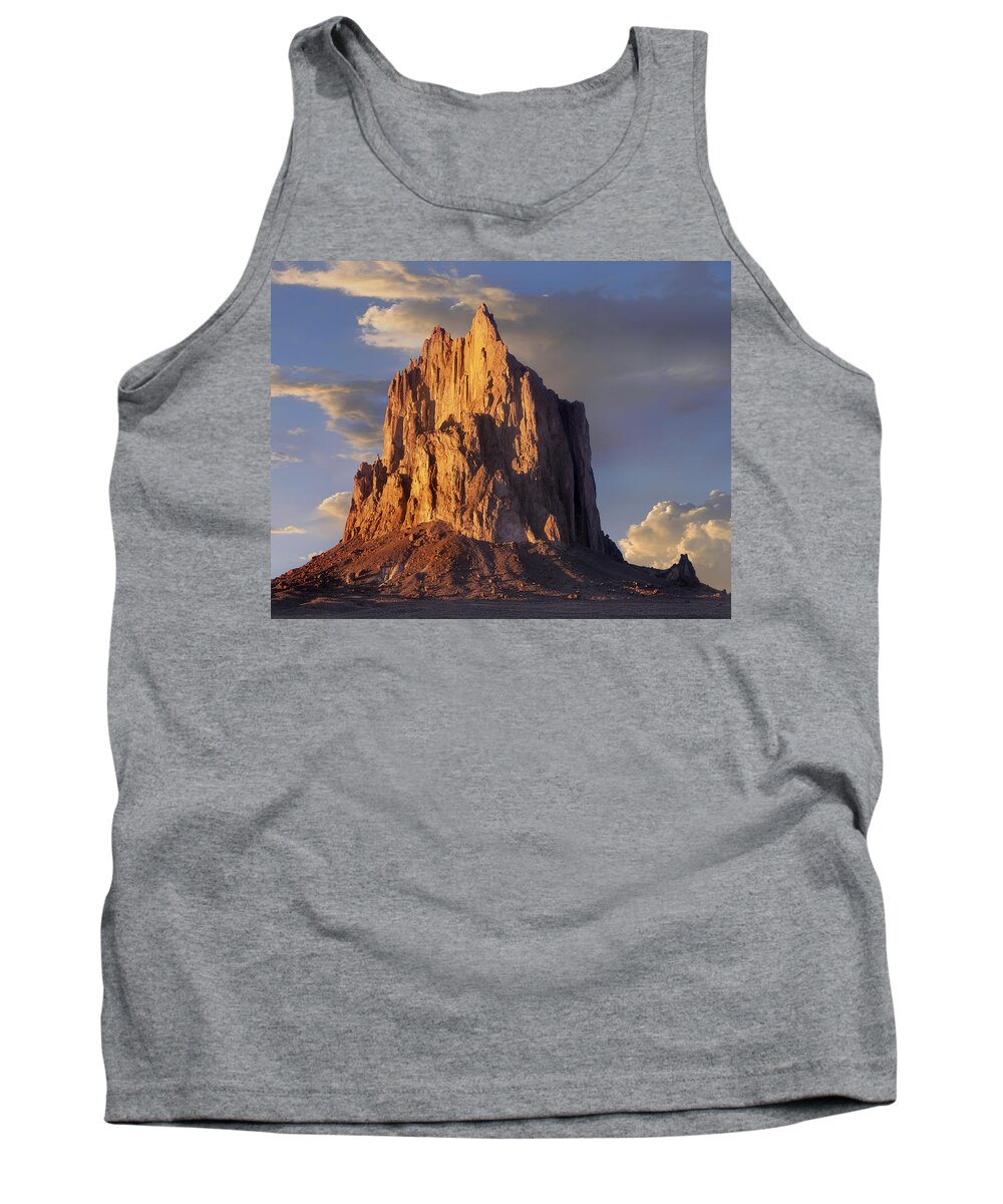 00177080 Tank Top featuring the photograph Shiprock The Basalt Core Of An Extinct #4 by Tim Fitzharris