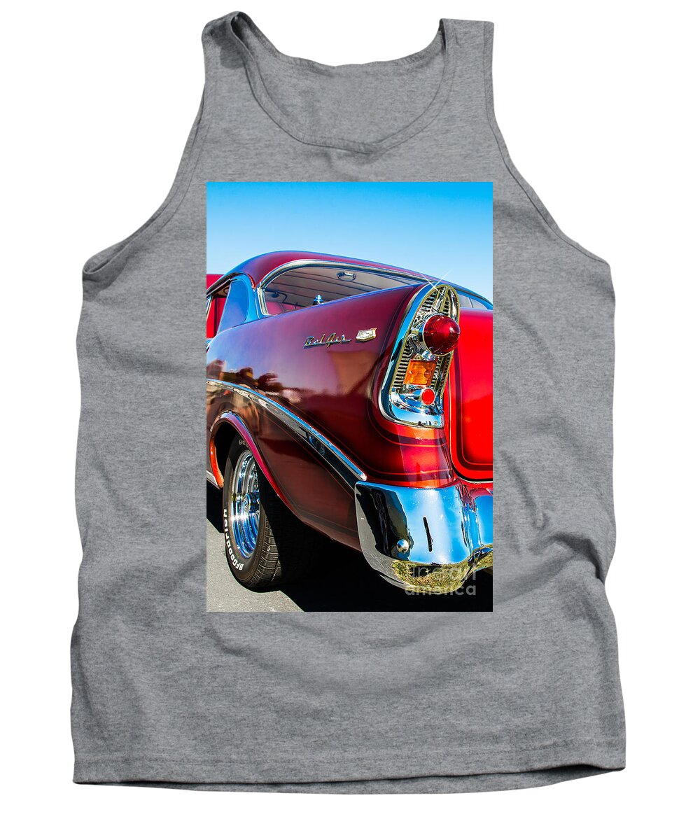 1956 Tank Top featuring the photograph 56 Chevy Bel Air by Anthony Sacco