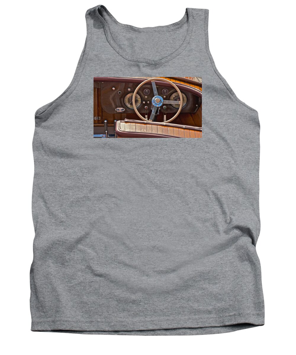 Classic Tank Top featuring the photograph Classic Wooden Runabouts #135 by Steven Lapkin
