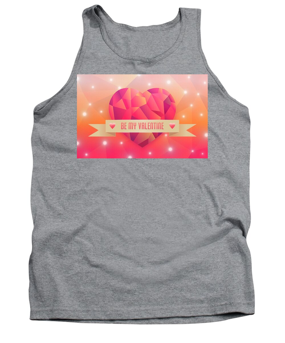 Valentine's Day Tank Top featuring the digital art Valentine's Day #6 by Maye Loeser