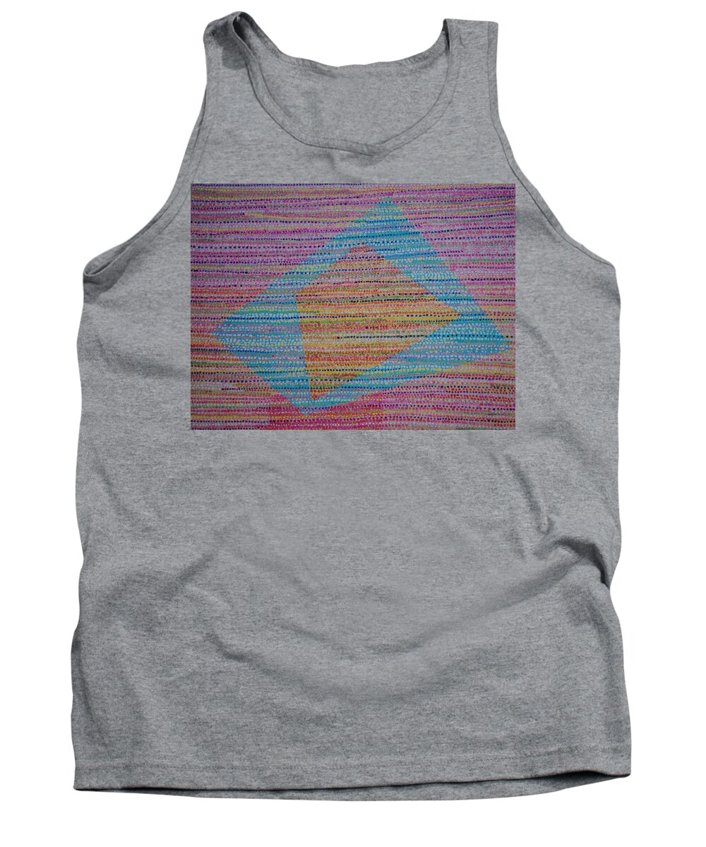 Inspirational Tank Top featuring the painting Mobius Band #9 by Kyung Hee Hogg