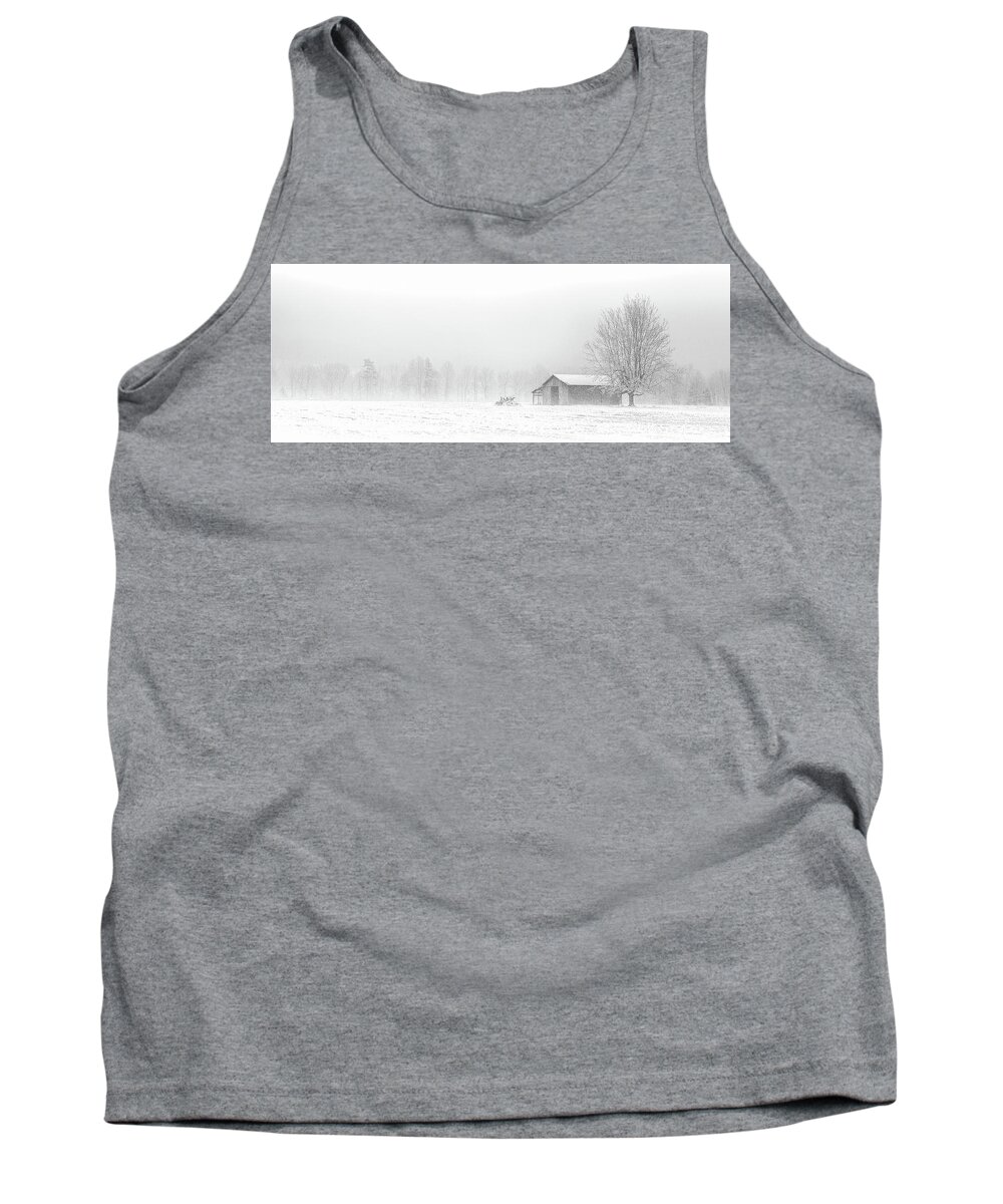 Kentucky Tank Top featuring the photograph A Midland Snow Storm by Randall Evans