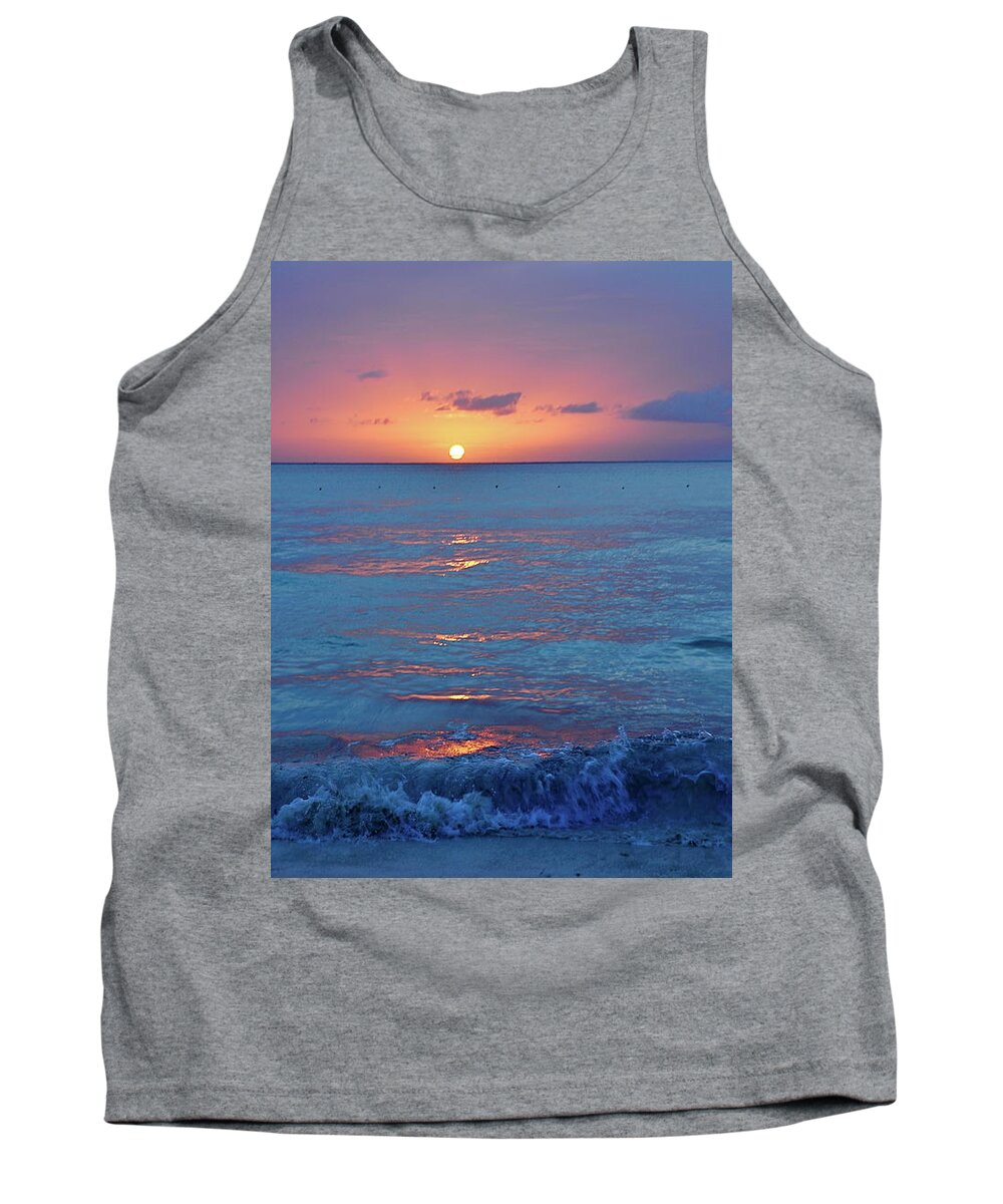 Beach Tank Top featuring the photograph A Perfect Finish by Valerie Rosen