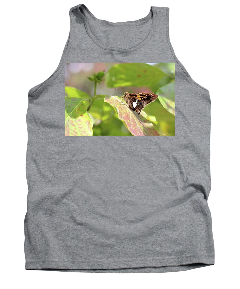 Butterfly Tank Top featuring the photograph A Place of Rest by Trina Ansel