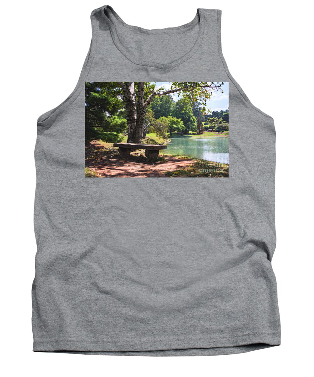 Nature Tank Top featuring the photograph A Place To Ponder by Sharon McConnell