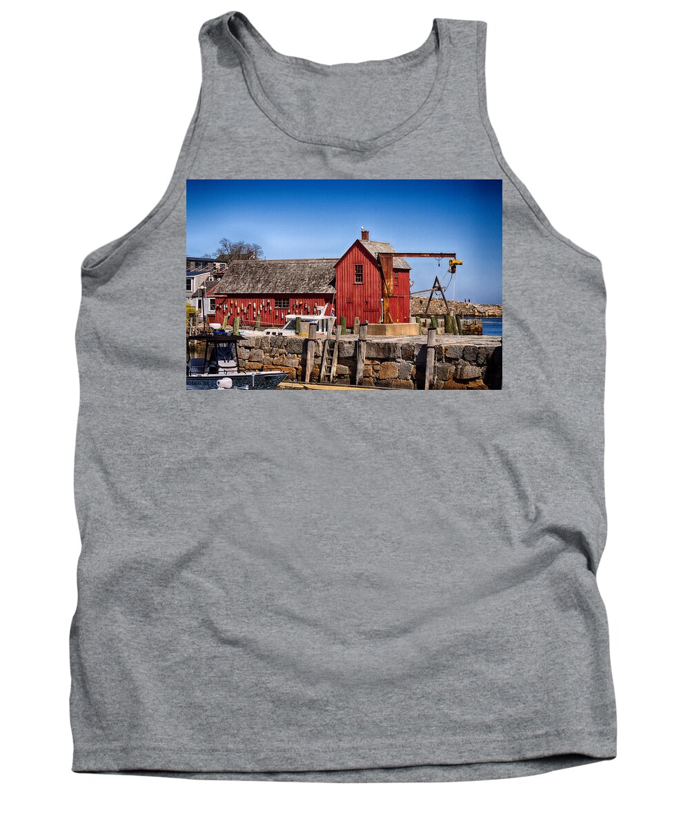 Sand Tank Top featuring the photograph A Rockport Favorite by Tricia Marchlik