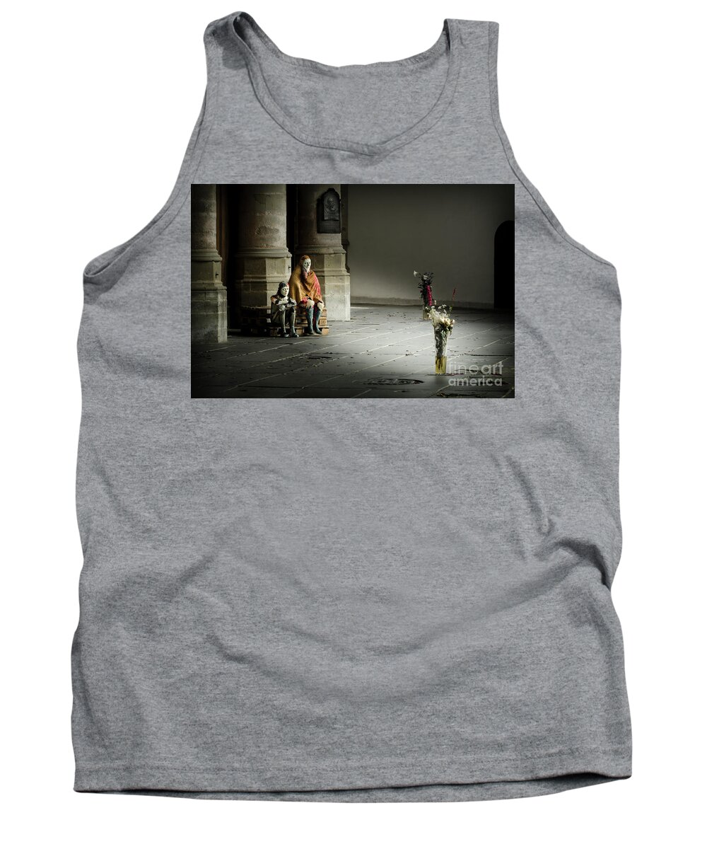 Amsterdam Tank Top featuring the photograph A scene in Oude Kerk Amsterdam by RicardMN Photography