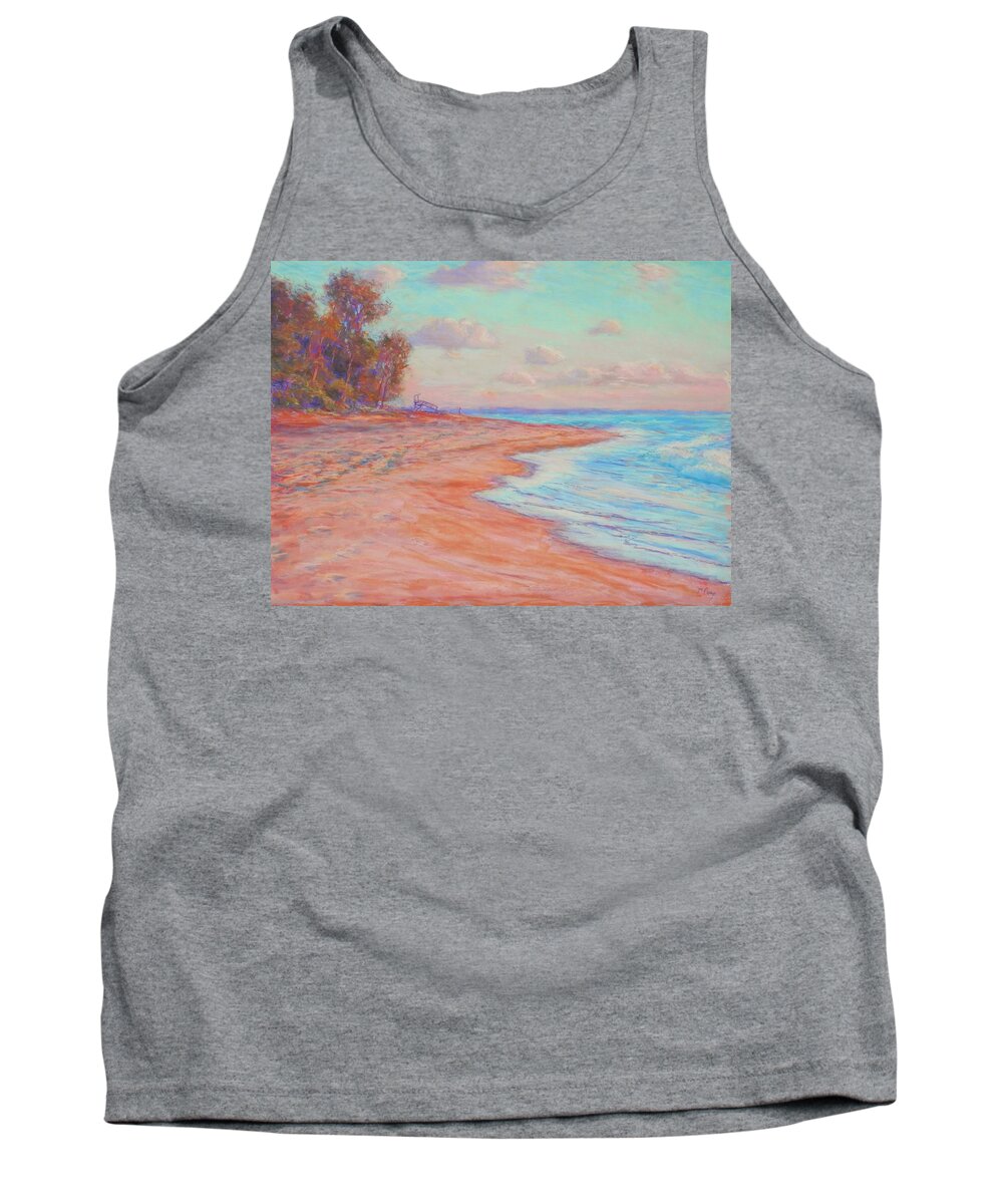 Water Tank Top featuring the painting A Summer Evening by Michael Camp