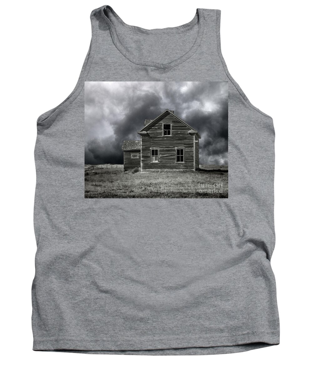  Dark Tank Top featuring the digital art Abandoned by Jim Hatch