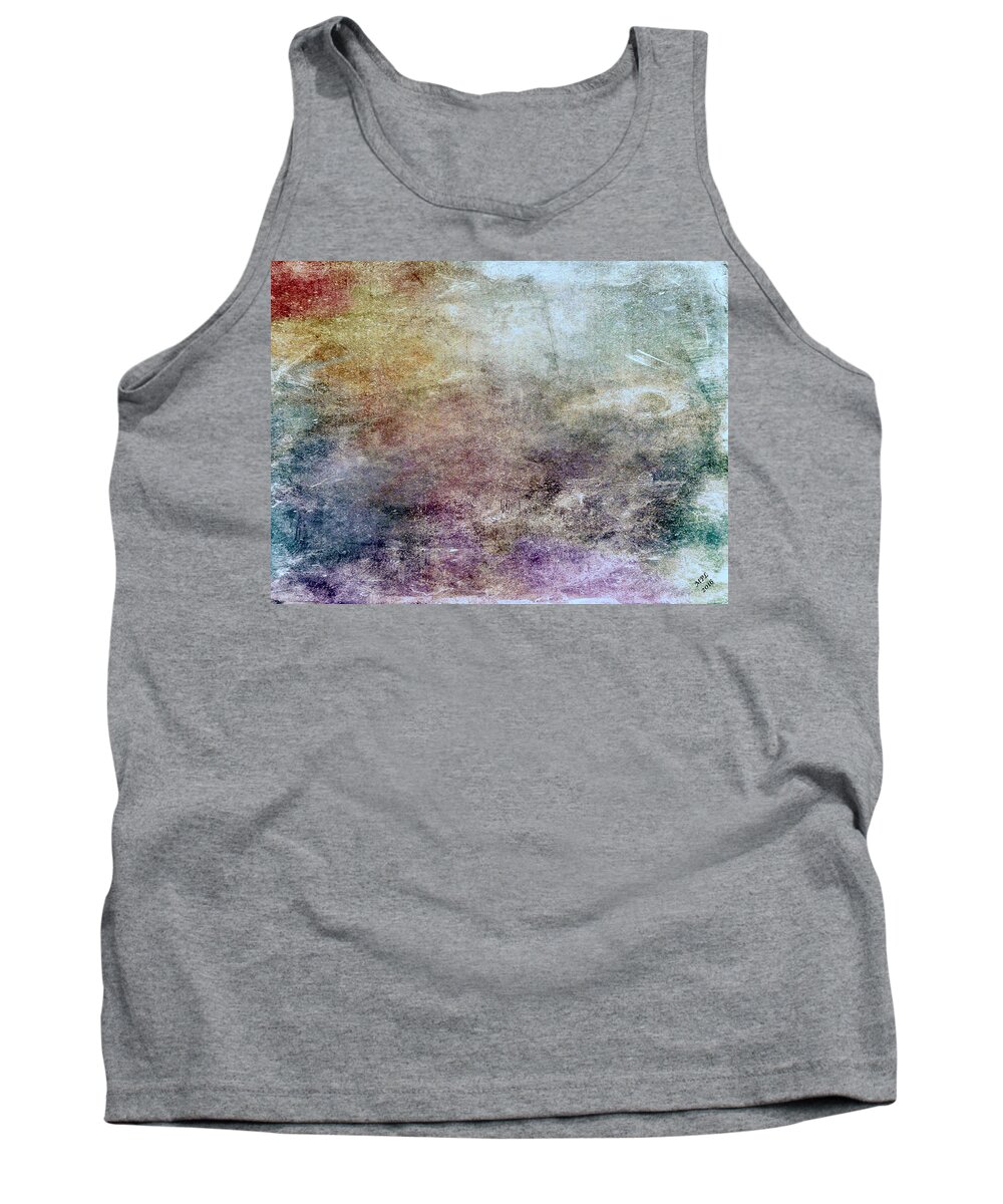 Abstract Tank Top featuring the painting Abstract 47 by Marian Lonzetta