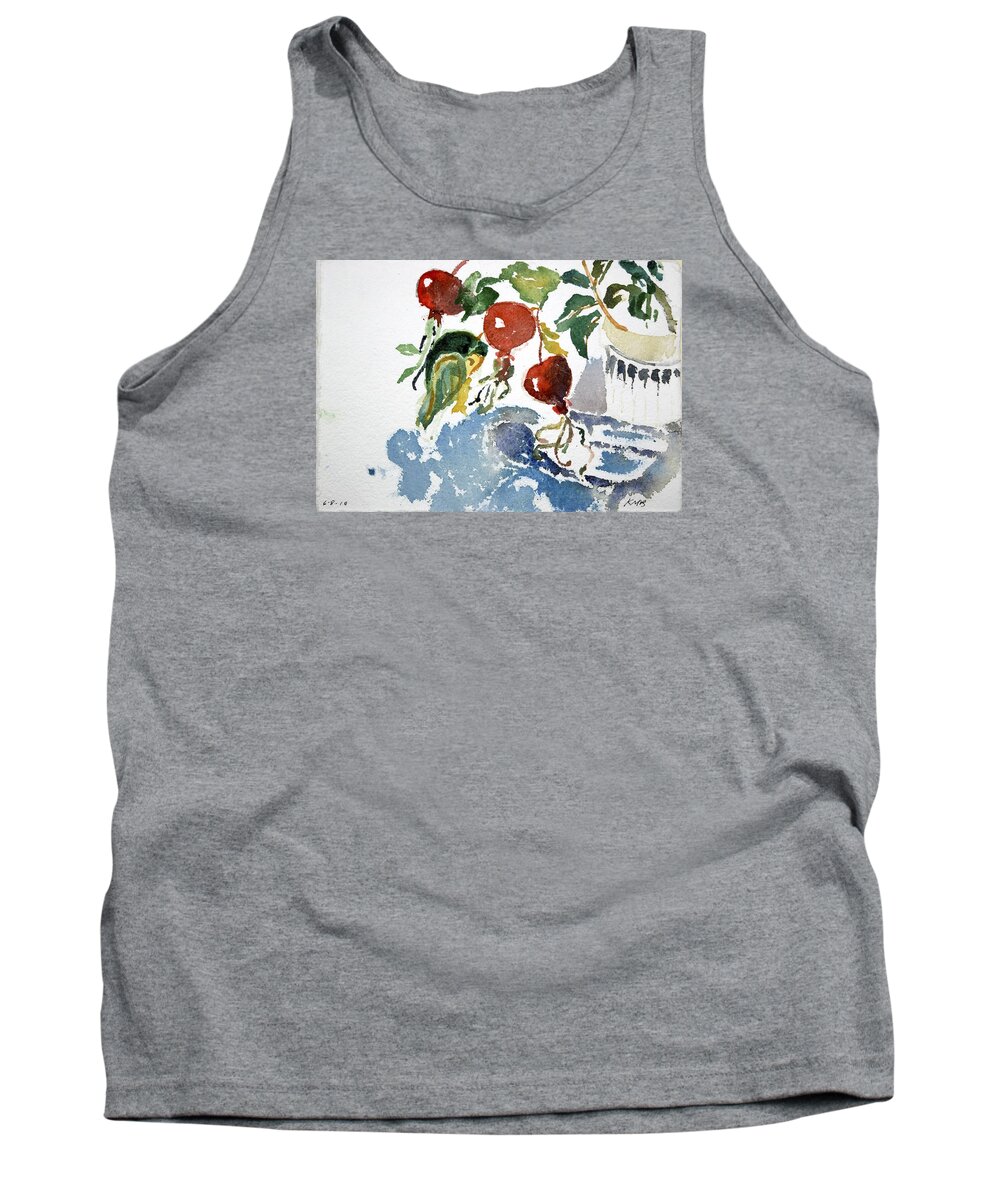  Tank Top featuring the painting Abstract Vegetables 2 by Kathleen Barnes