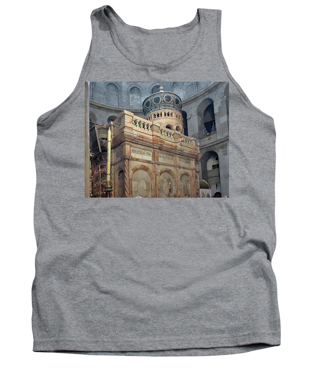 Aedicule Tank Top featuring the photograph Aedicule of the Holy Sepulchre by C H Apperson