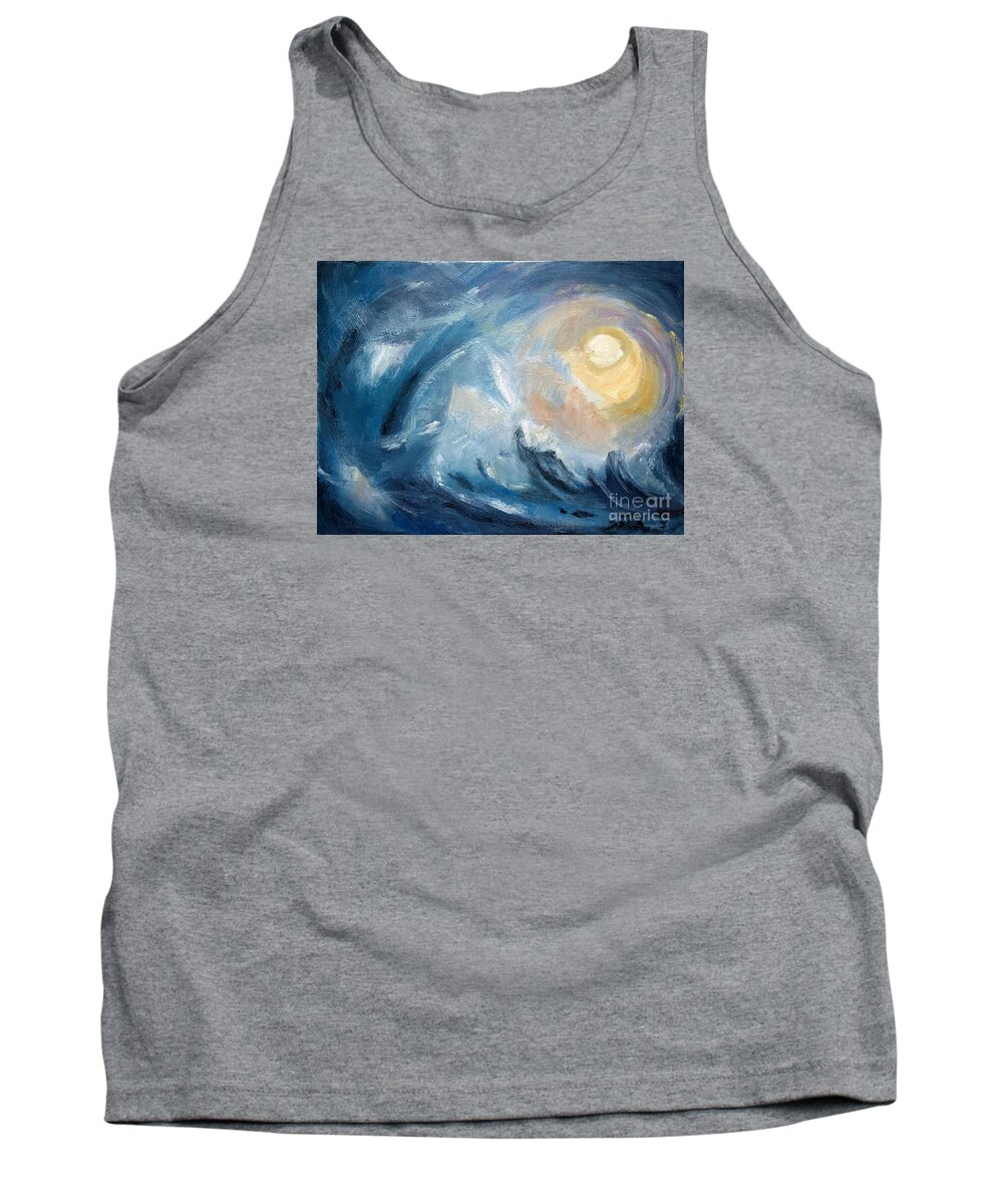 Oil On Canvas Tank Top featuring the painting After every storm the sun will shine by Lidija Ivanek - SiLa