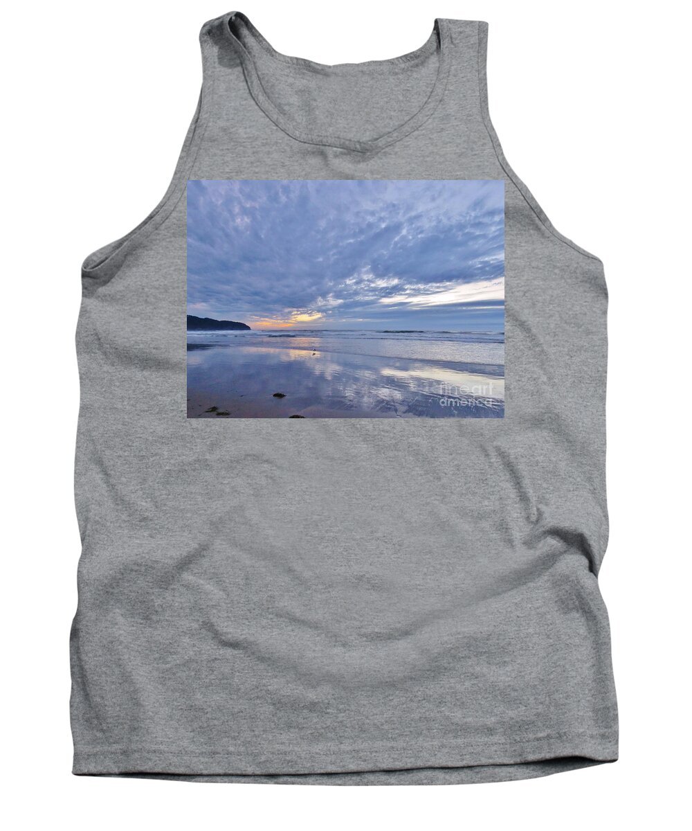 Sunset Tank Top featuring the photograph Moonlight After Sunset by Michele Penner