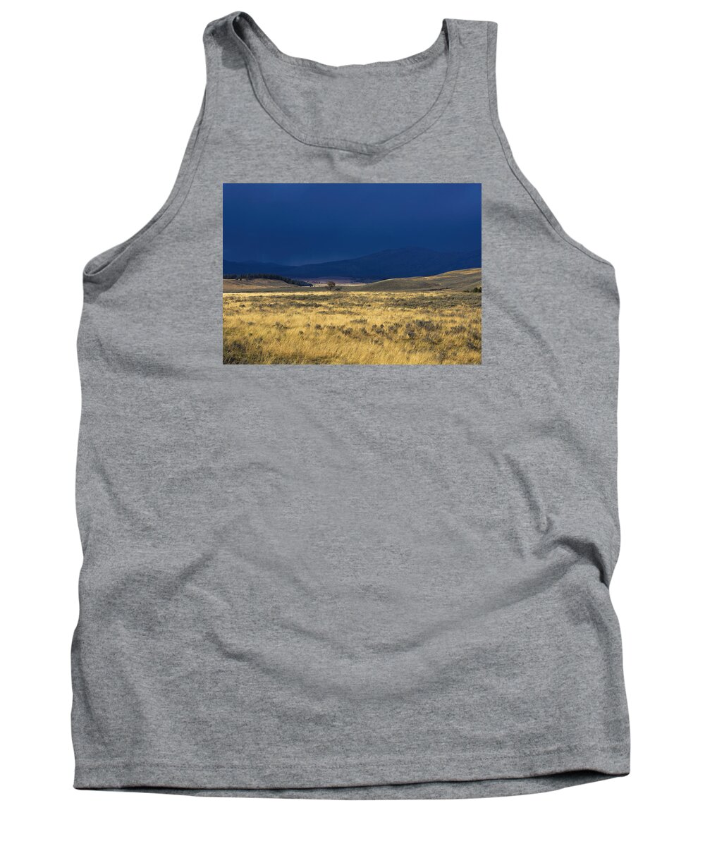 Yellowstone Tank Top featuring the photograph After the Rain by Deborah Penland