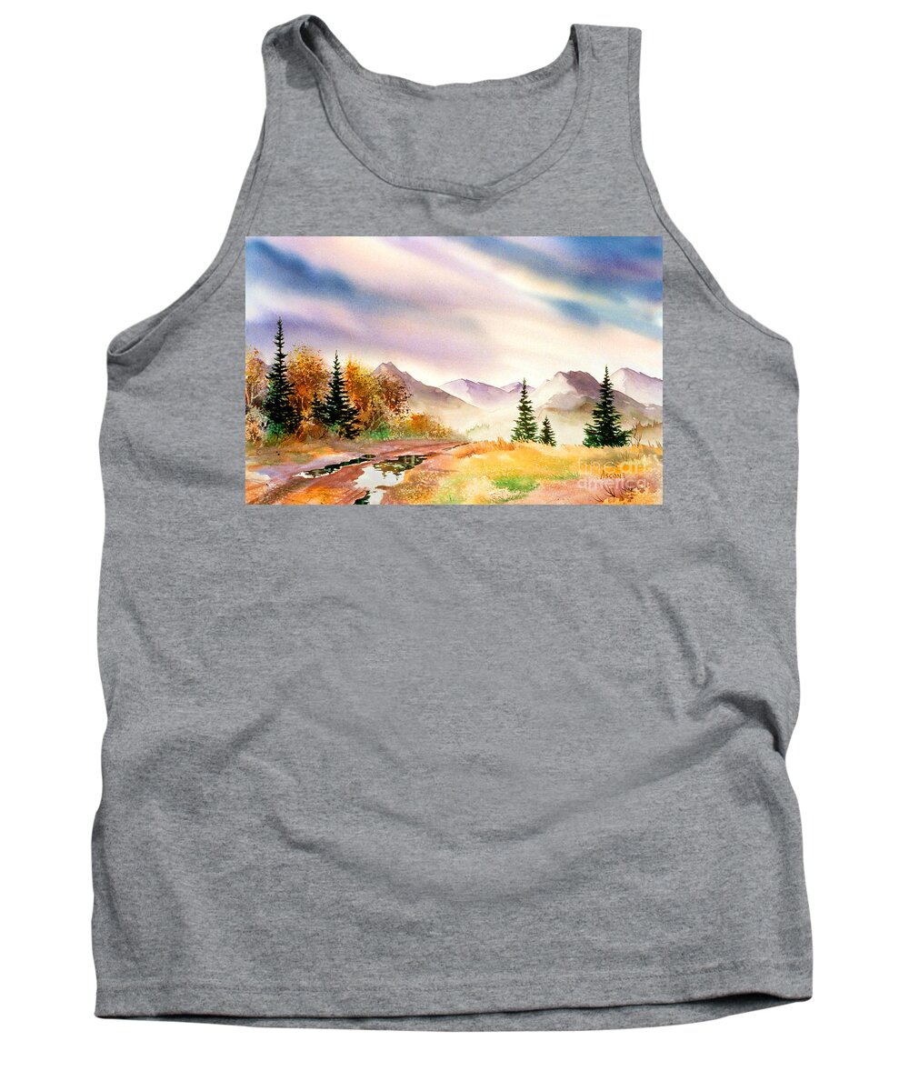 After The Rain Tank Top featuring the painting After the Rain by Teresa Ascone