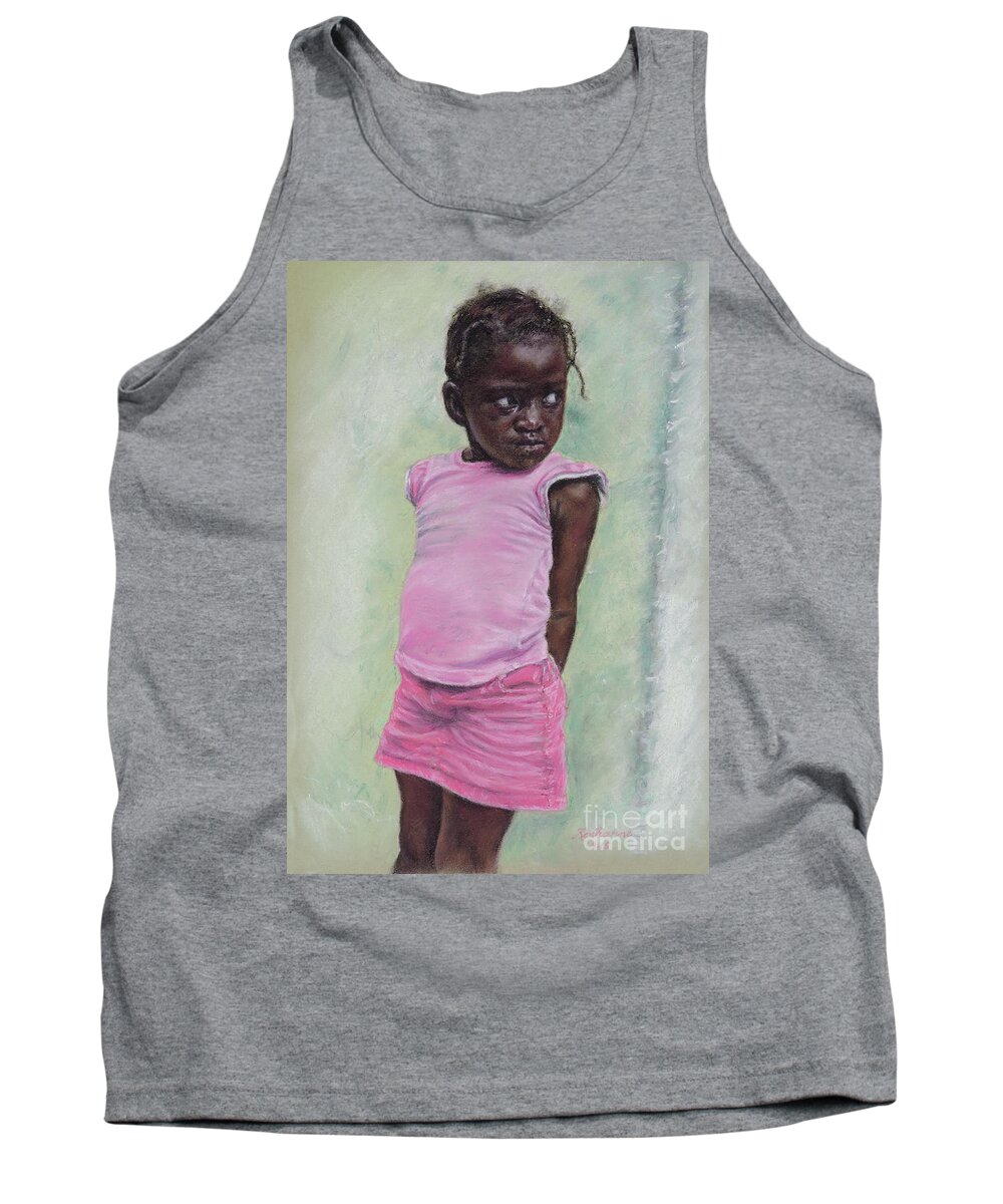 Roshanne Tank Top featuring the pastel Against the Wall by Roshanne Minnis-Eyma