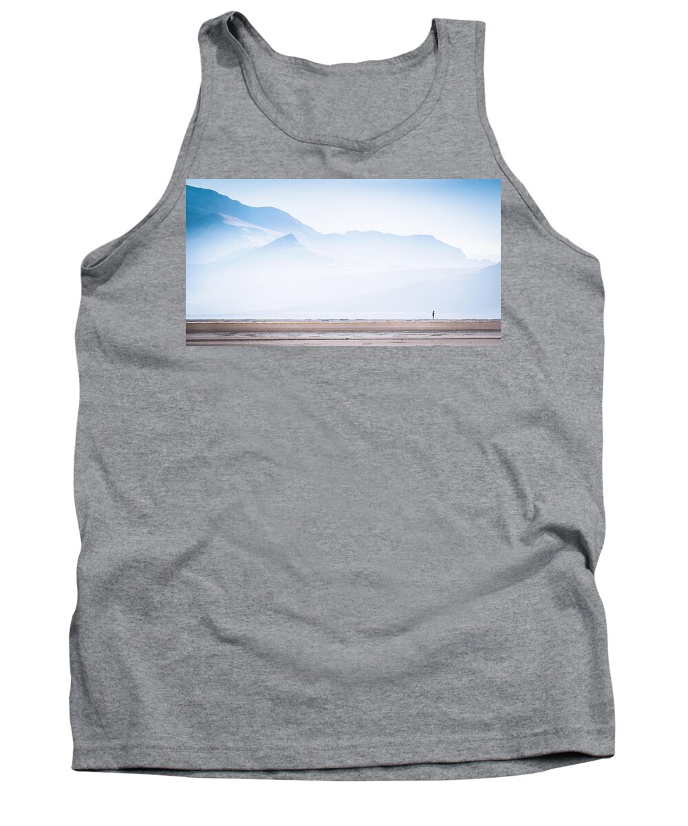 Antelope Island Tank Top featuring the photograph Alone by Dave Koch