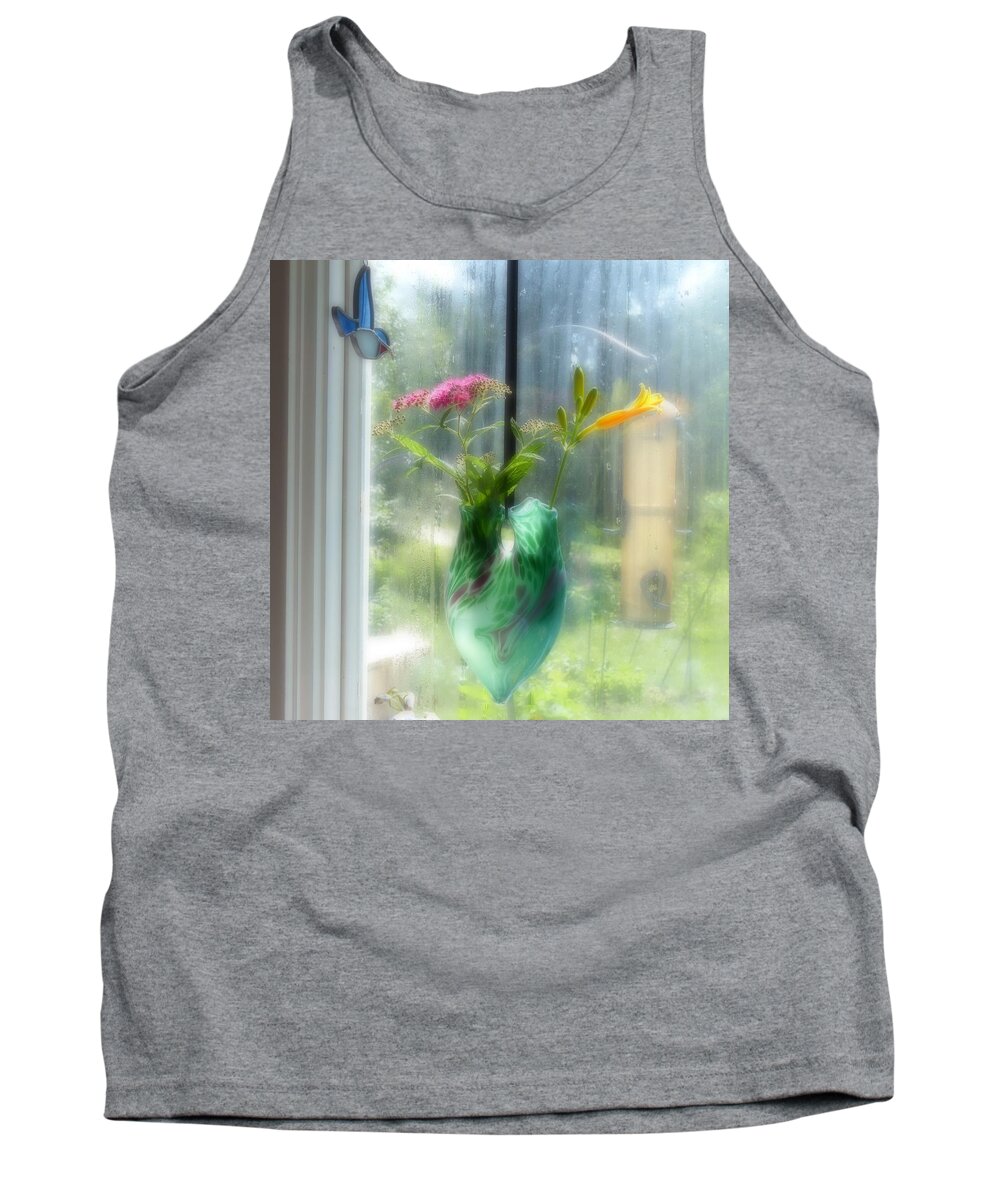 Glass Vase Tank Top featuring the photograph Good Morning #1 by Rosanne Licciardi
