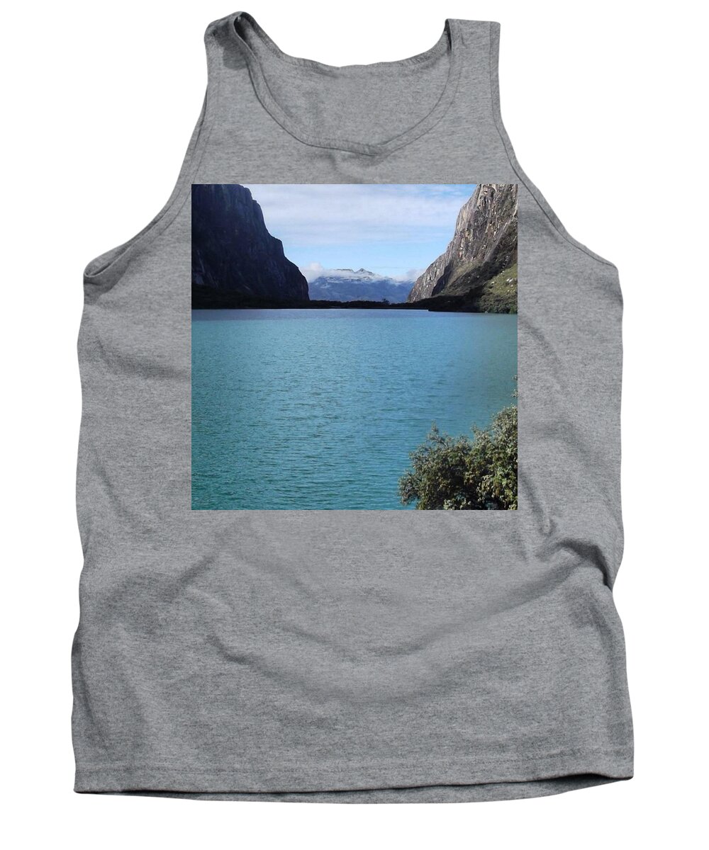 Mountains Tank Top featuring the photograph Amazing Lake Up In The Mountains Of The by Charlotte Cooper
