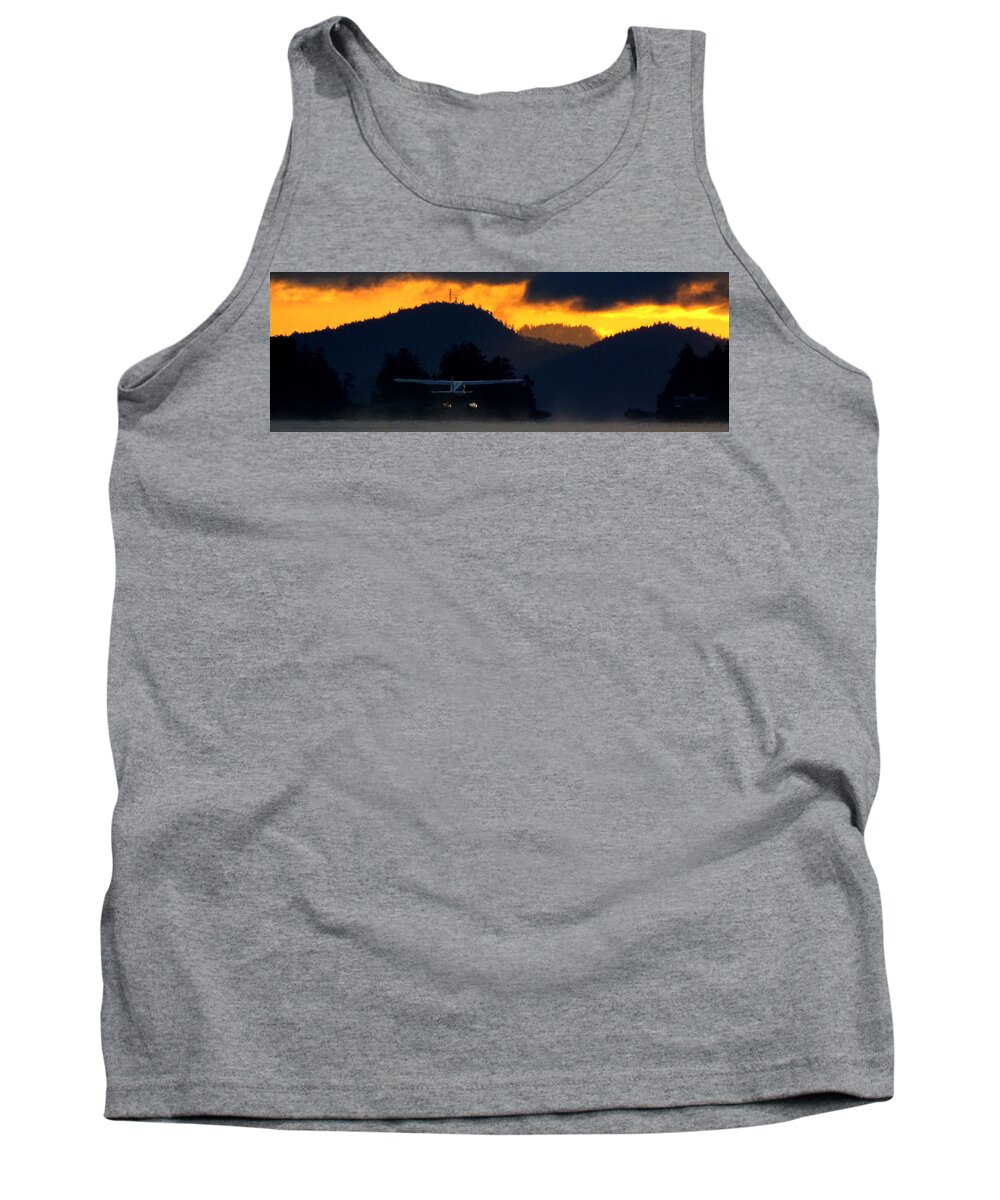 Aircraft Tank Top featuring the photograph Another Early Departure by Mark Alan Perry