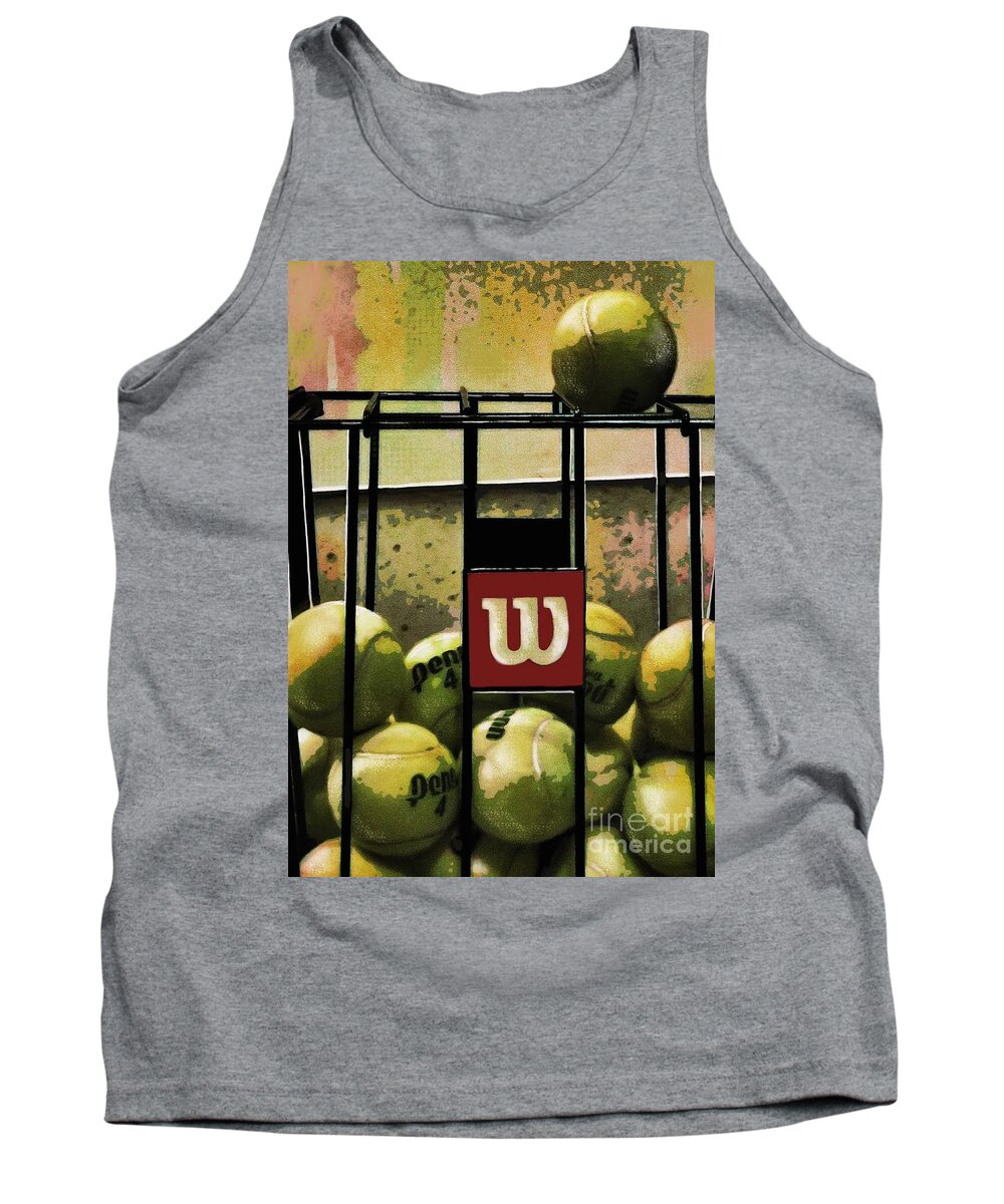 Tennis Balls Tank Top featuring the photograph An Escapee by Diana Rajala