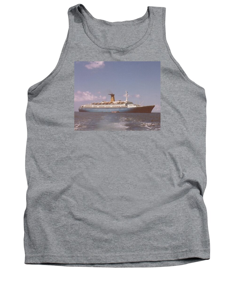 Ship Tank Top featuring the digital art Angelina Lauro by Lin Grosvenor