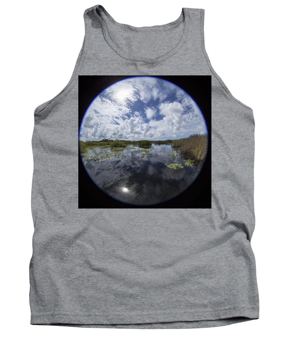 Fisheye Tank Top featuring the photograph Anhinga Trail 86 by Michael Fryd