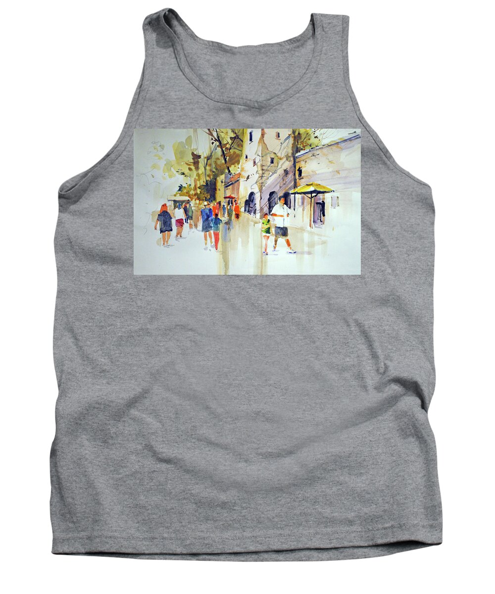 Figures Tank Top featuring the painting Animal Kingdom by P Anthony Visco