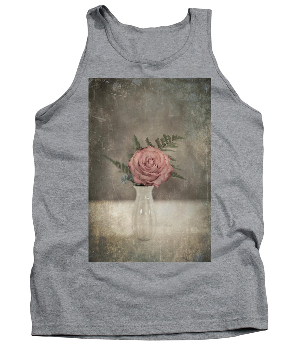 Rose Tank Top featuring the photograph Antiquated Romance by Elvira Pinkhas