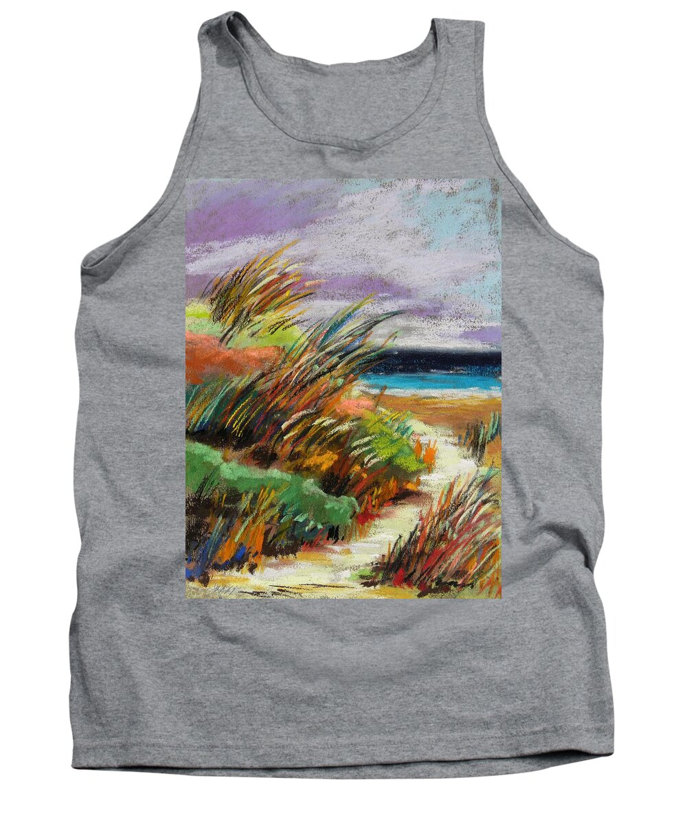 Sea Tank Top featuring the painting Around the Dune by John Williams