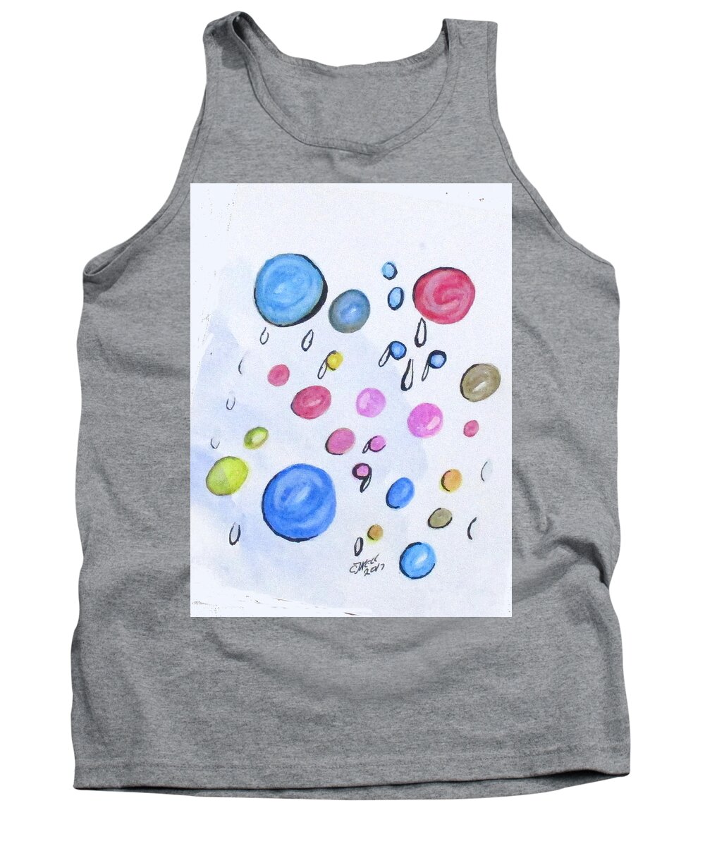 Doodling Tank Top featuring the painting Art Doodle No. 2 by Clyde J Kell