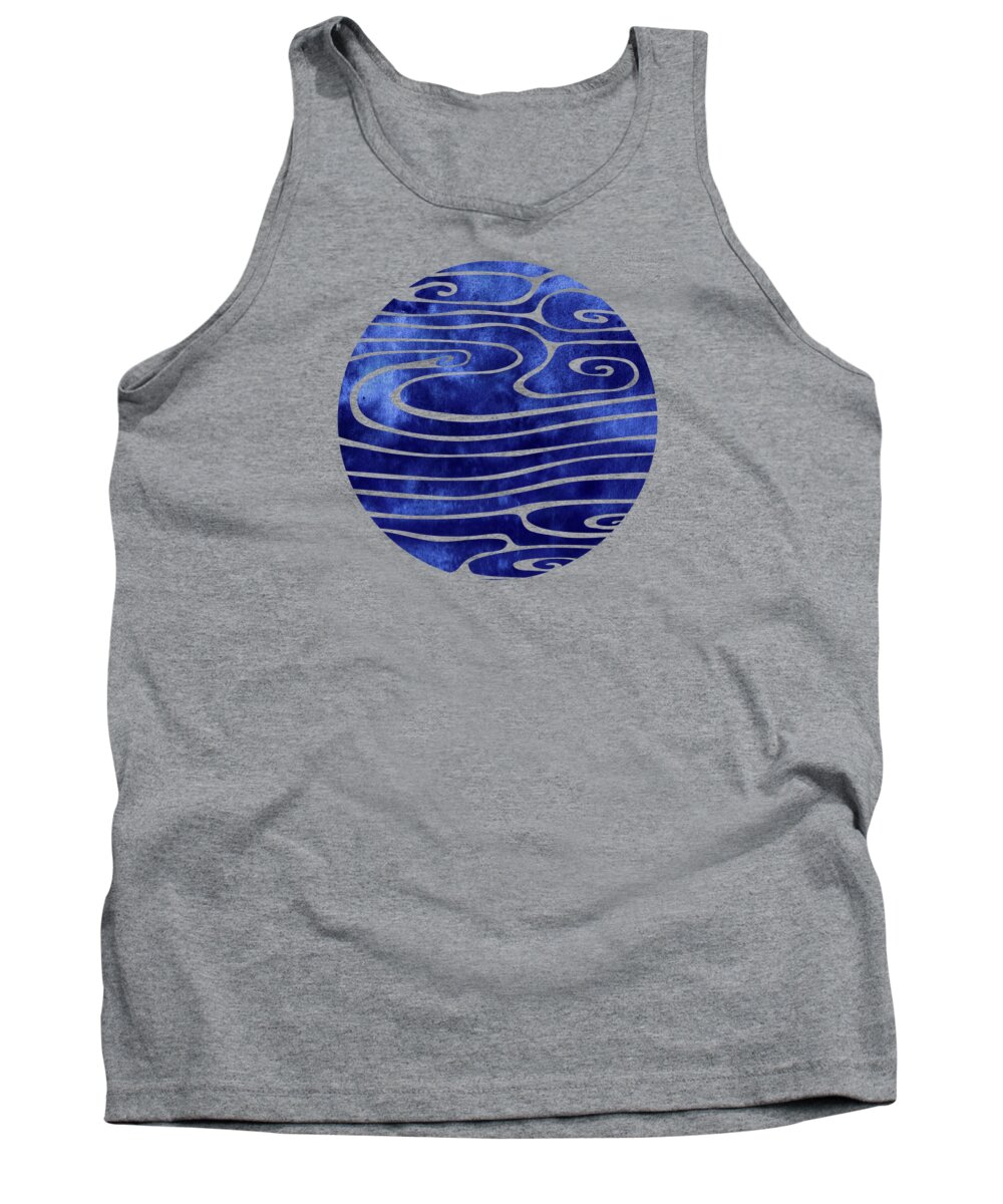 Swell Tank Top featuring the mixed media Tide III by Stevyn Llewellyn