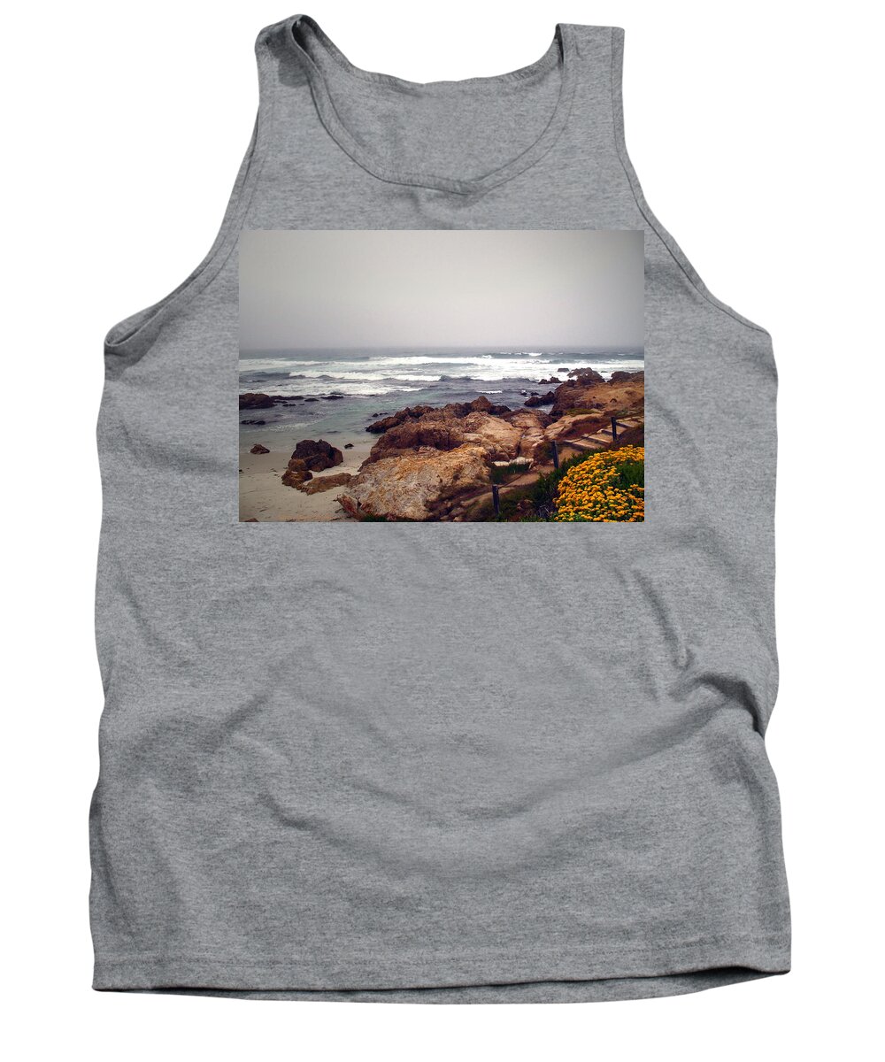Asilomar Tank Top featuring the photograph Asilomar Beach Pacific Grove CA USA by Joyce Dickens
