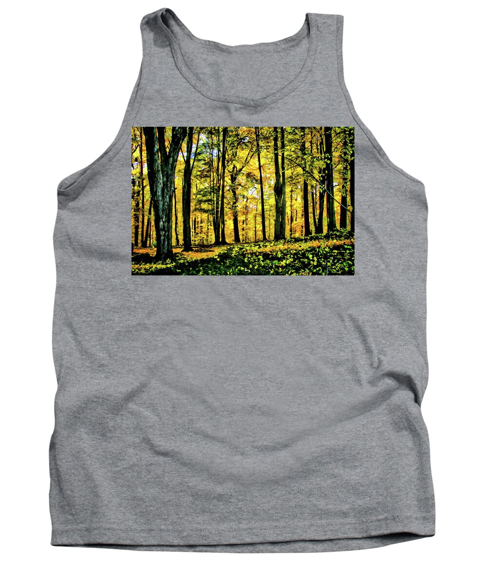 Autumn Tank Top featuring the photograph Autumn's Glow by Monroe Payne