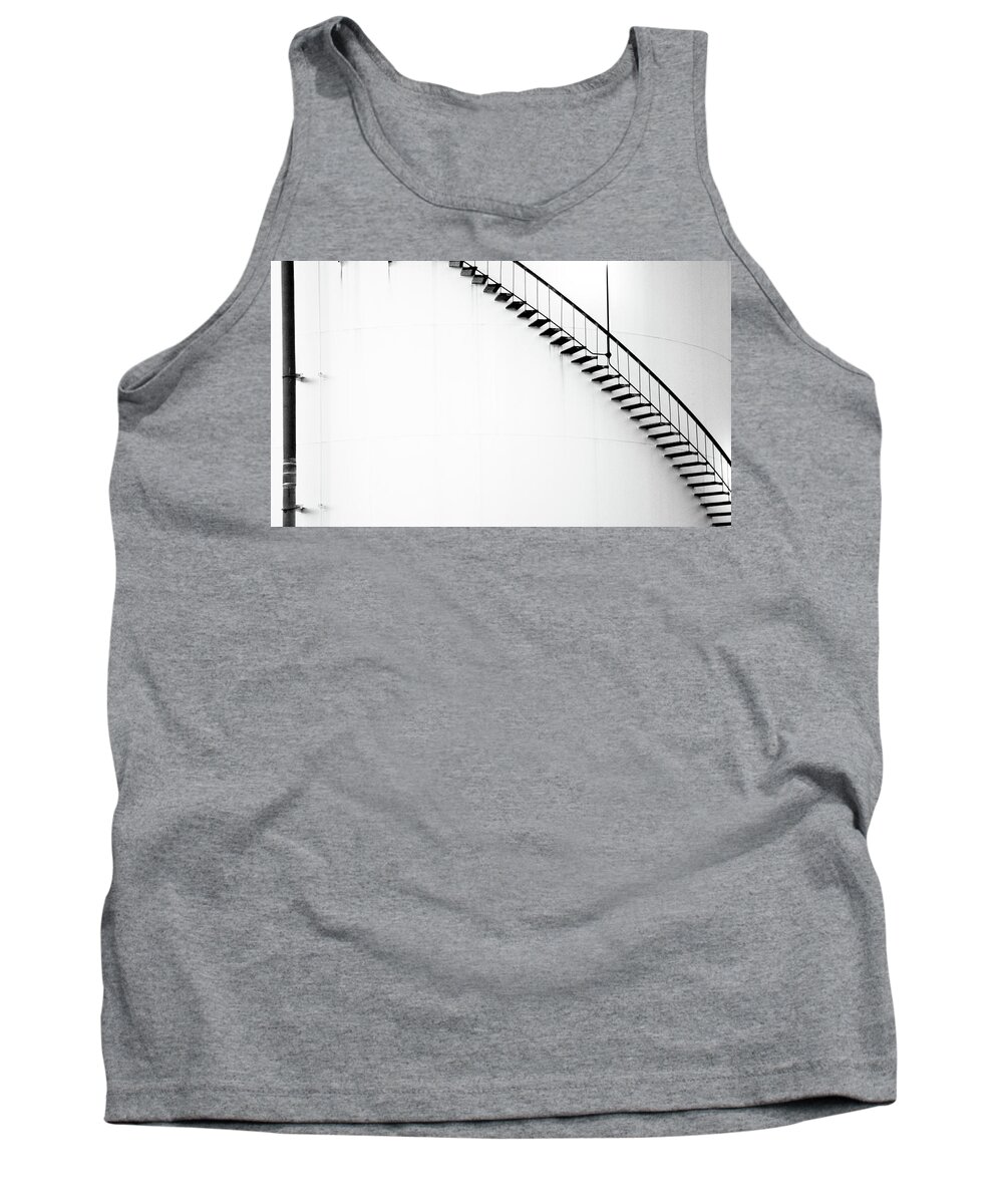 Cleveland Tank Top featuring the photograph B and W Stairs by Stewart Helberg